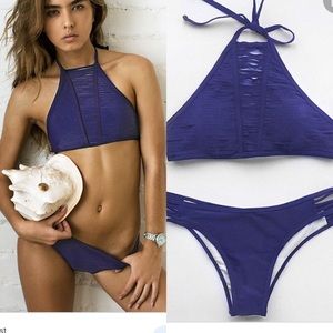 Cupshe Amethyst halter bikini